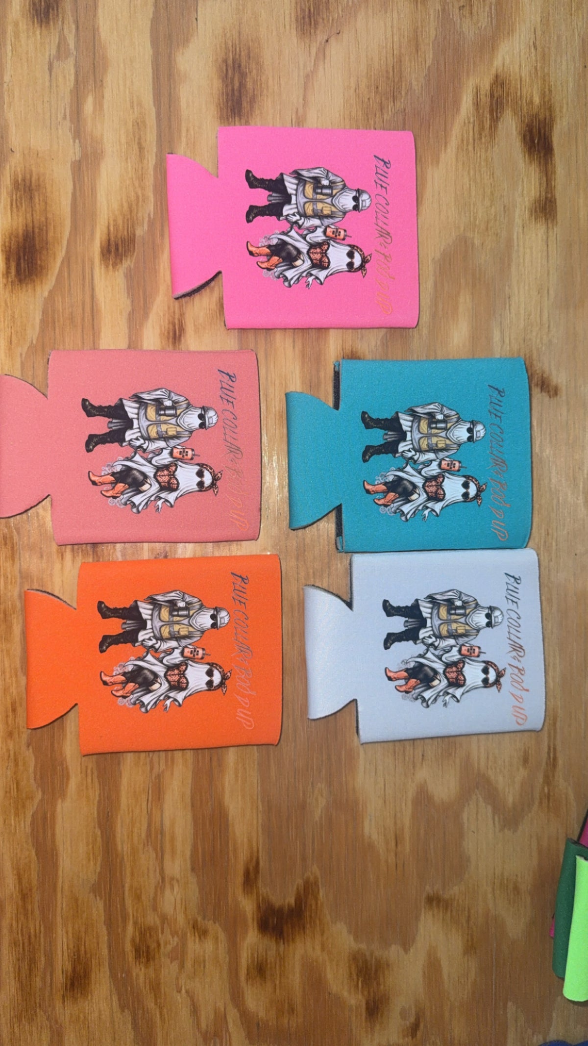 Blue collar & Boo’d up Koozie
