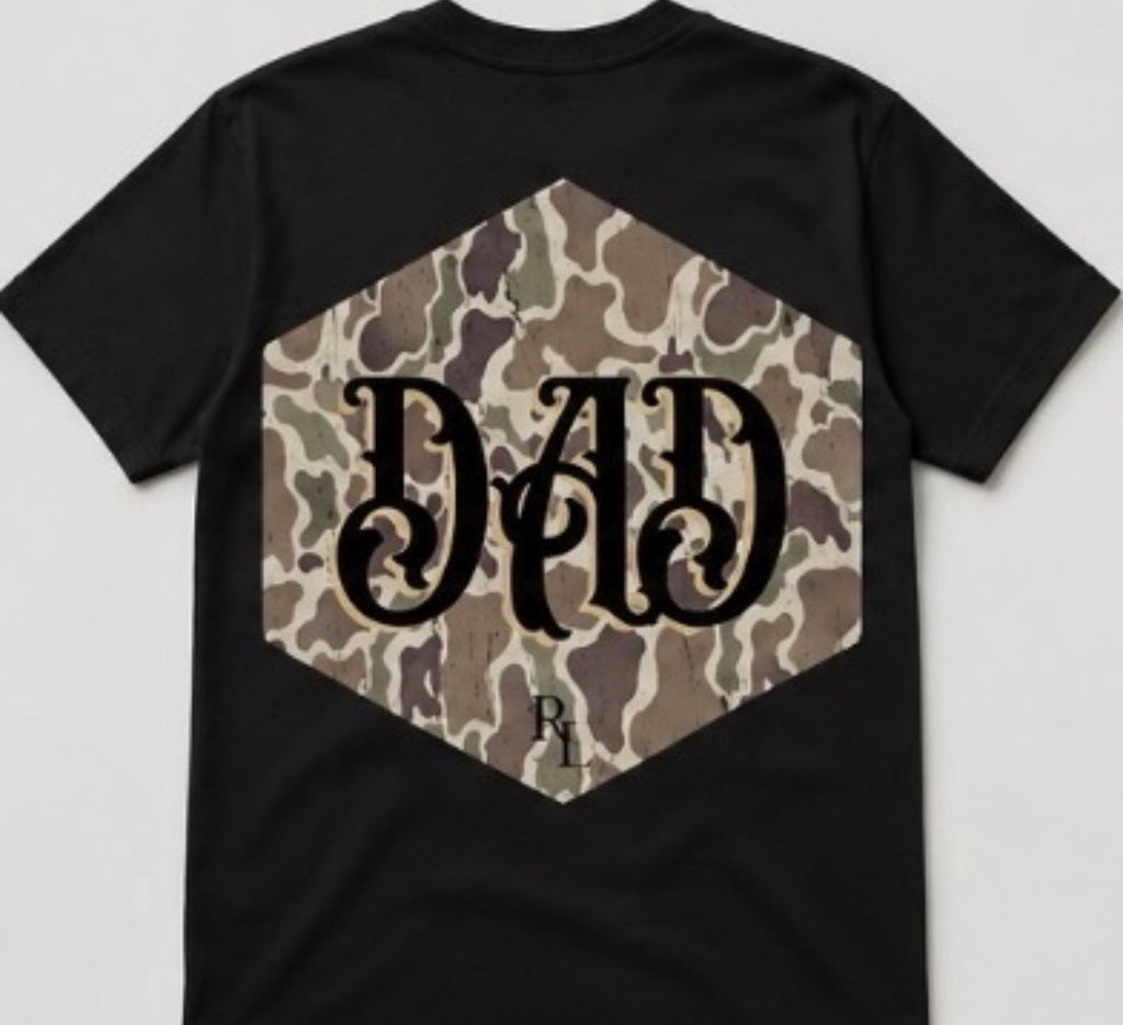camo badge Dad Tee