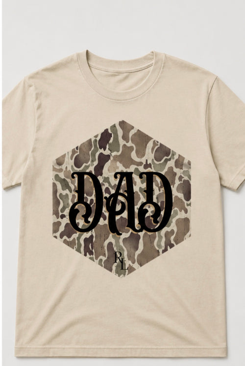camo badge Dad Tee