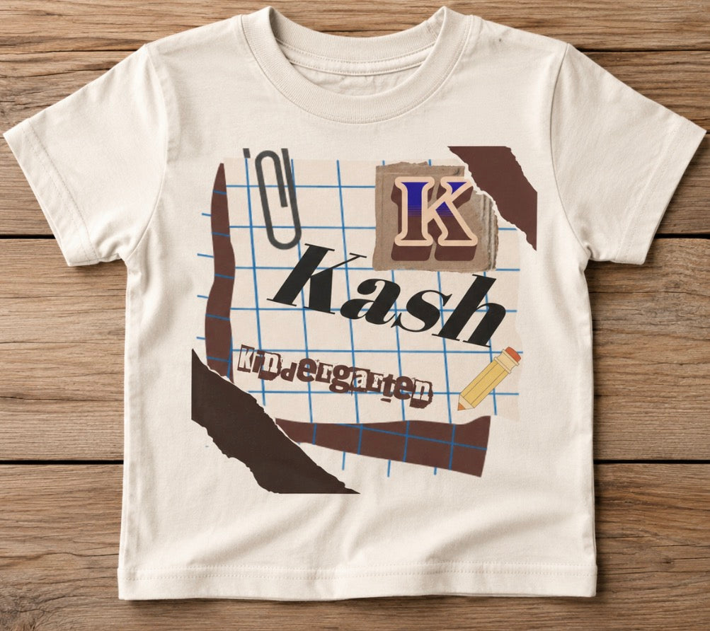 Boy& girls back to school custom tee